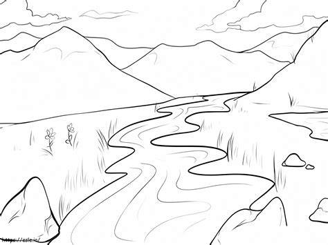 Coloring Page River