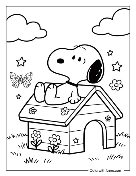 Coloring Page Snoopy