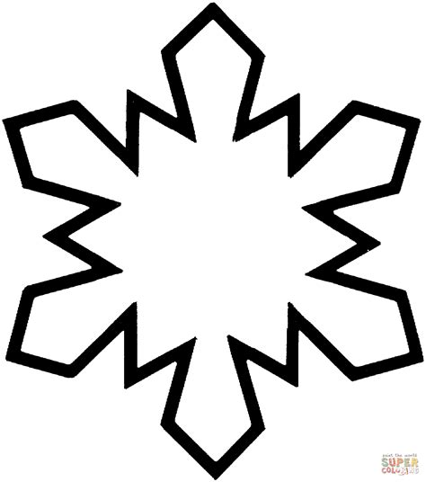 Coloring Page Snowflake