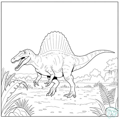 Coloring Page Spinosaurus