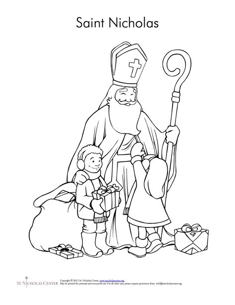 Coloring Page St Nicholas