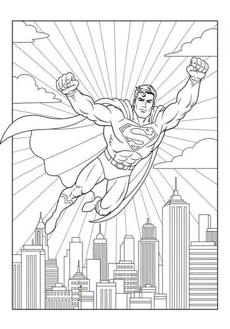 Coloring Page Superman