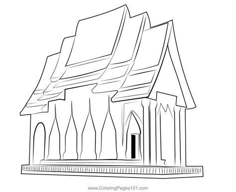 Coloring Page Temple