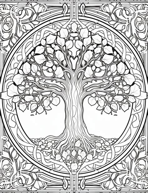 Coloring Page Tree Of Life