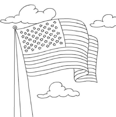 Coloring Page Us Flag