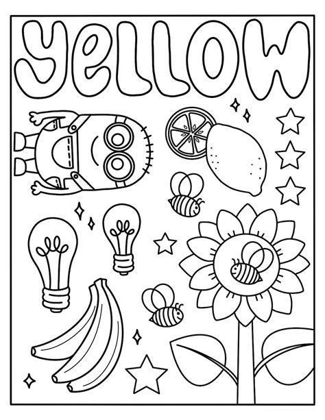 Coloring Page Yellow