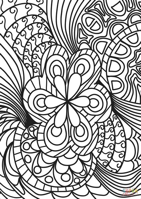 Coloring Pages Abstract Art Printable