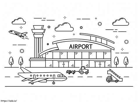 Coloring Pages Airport