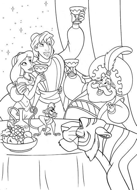 Coloring Pages Aladdin