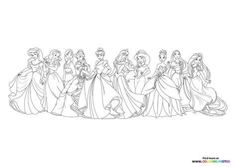 Coloring Pages All Disney Princess