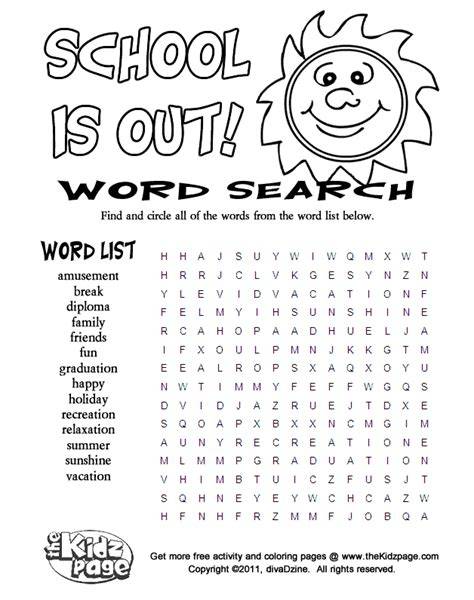 Coloring Pages And Word Searches