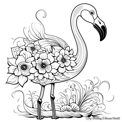 Coloring Pages Animals And Flowers