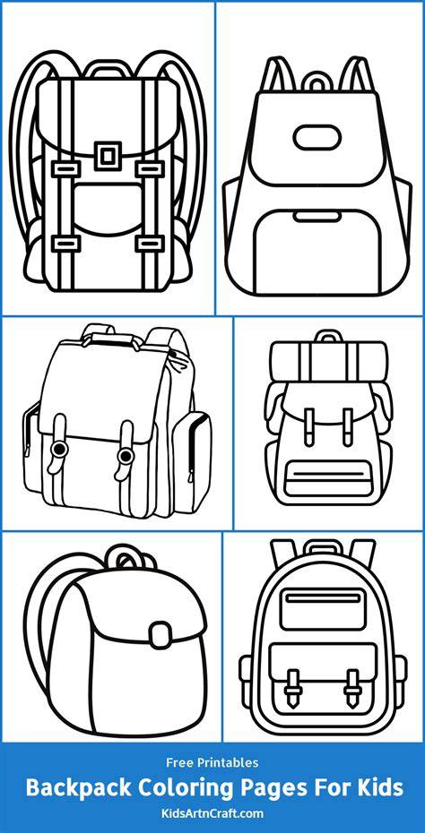 Coloring Pages Backpack