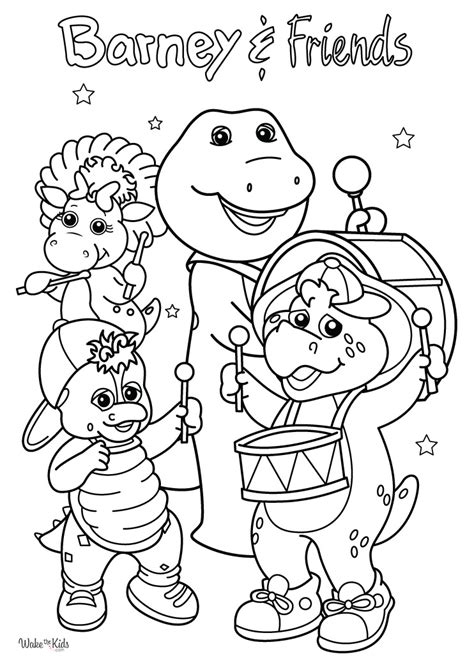 Coloring Pages Barney