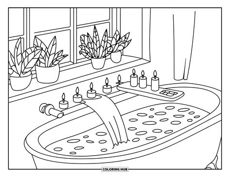 Coloring Pages Bathroom