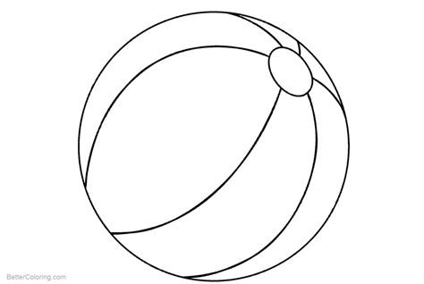 Coloring Pages Beach Ball