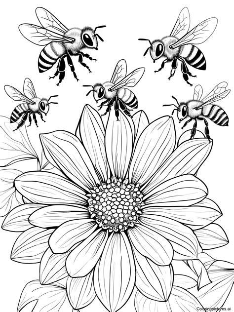 Coloring Pages Bees