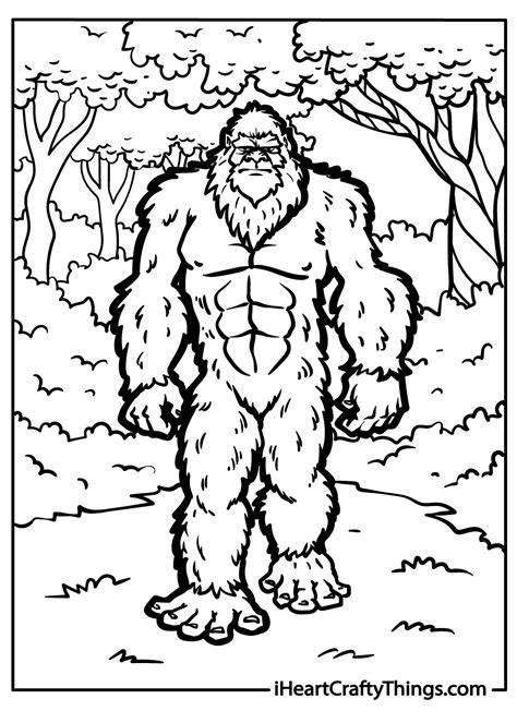 Coloring Pages Bigfoot