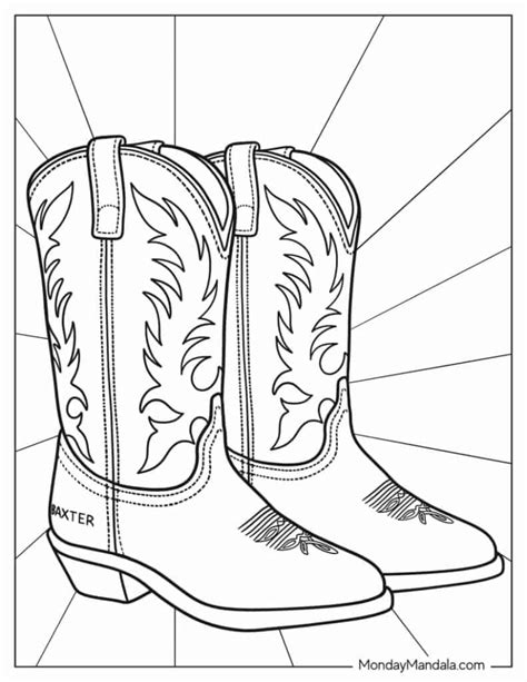 Coloring Pages Boots