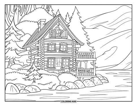 Coloring Pages Cabin