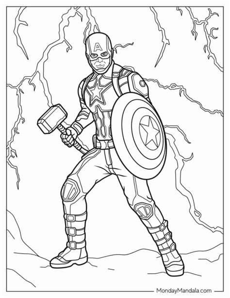 Coloring Pages Captain America