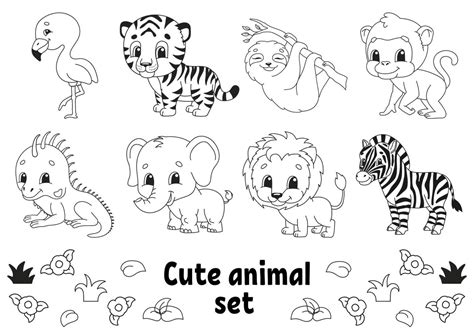 Coloring Pages Cartoon Animals