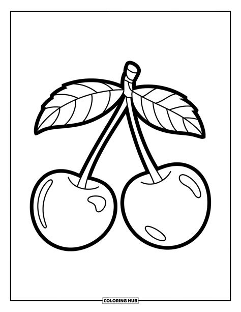 Coloring Pages Cherry
