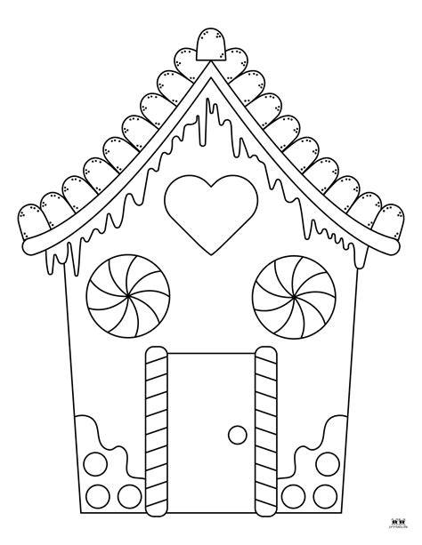Coloring Pages Christmas Gingerbread House