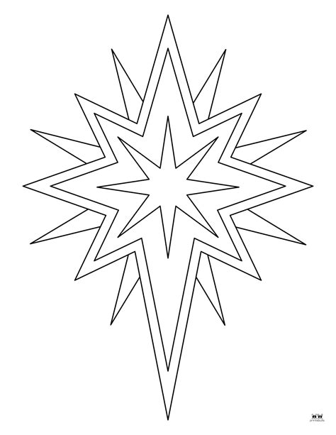 Coloring Pages Christmas Star