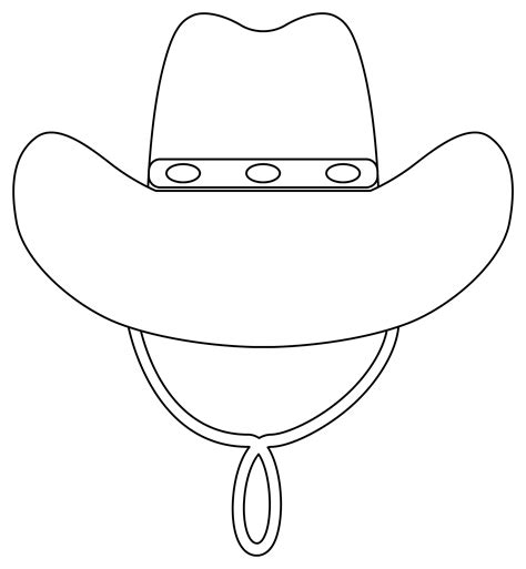 Coloring Pages Cowboy Hat