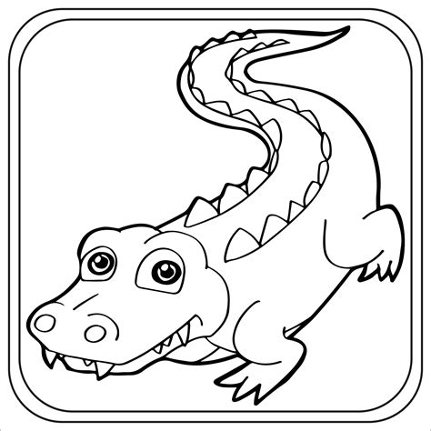 Coloring Pages Crocodile