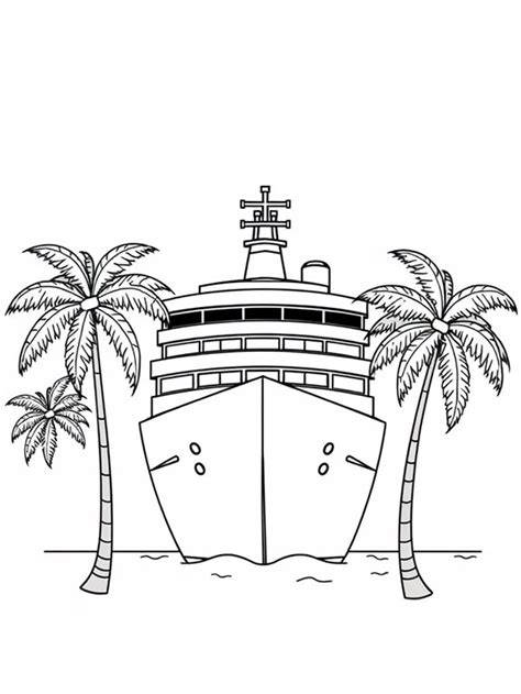 Coloring Pages Cruise Ship
