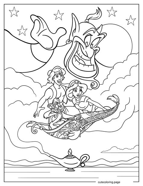 Coloring Pages Disney Aladdin