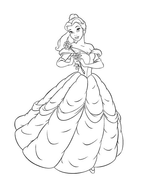Coloring Pages Disney Belle