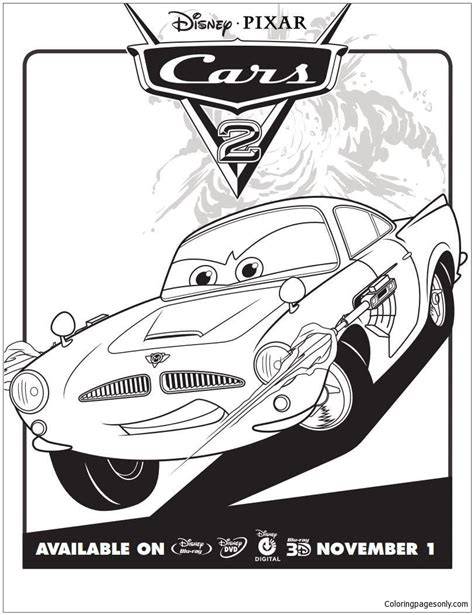 Coloring Pages Disney Cars 2