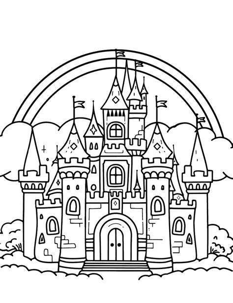 Coloring Pages Disney Castle