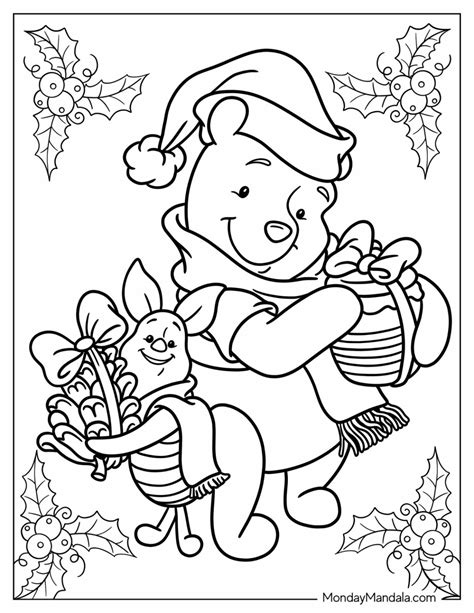 Coloring Pages Disney Christmas
