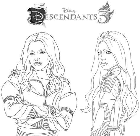 Coloring Pages Disney Descendants 3