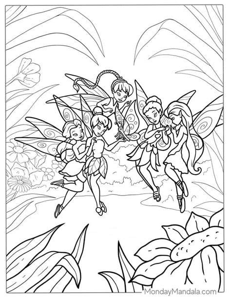 Coloring Pages Disney Tinkerbell And Friends