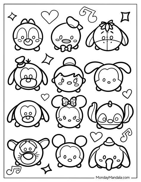 Coloring Pages Disney Tsum Tsum