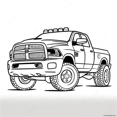 Coloring Pages Dodge Ram