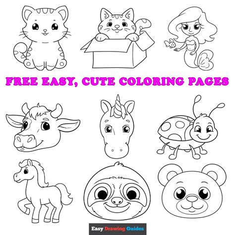 Coloring Pages Easy Cute