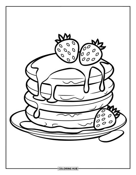 Coloring Pages Easy Food
