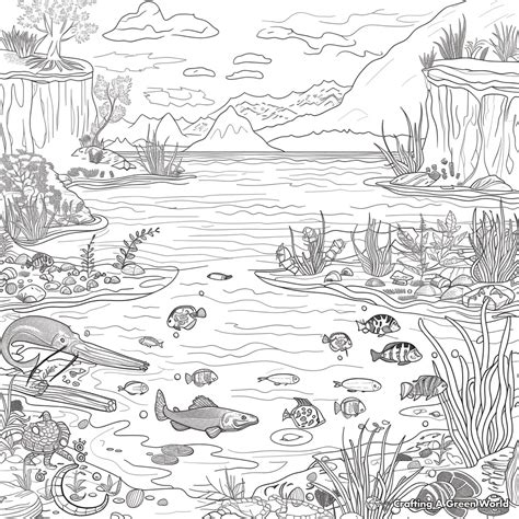 Coloring Pages Ecosystem Animals