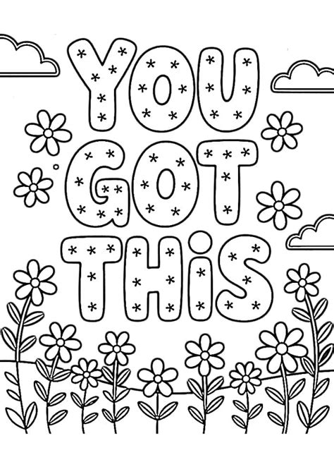 Coloring Pages Encouragement
