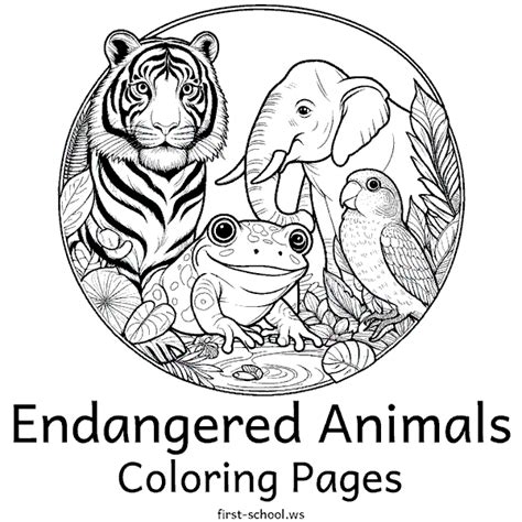 Coloring Pages Endangered Animals