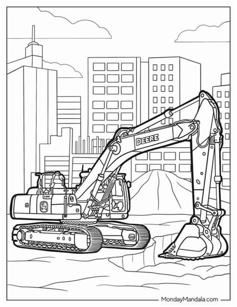Coloring Pages Excavator