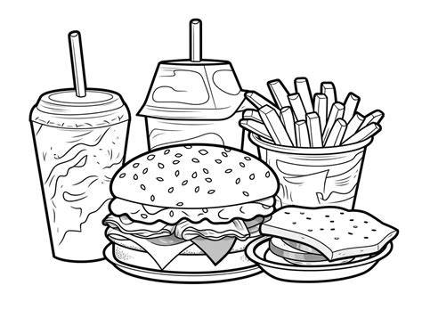 Coloring Pages Fast Food