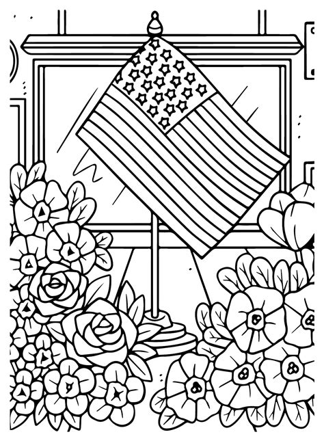 Coloring Pages Flag