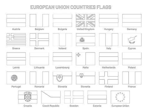 Coloring Pages Flags